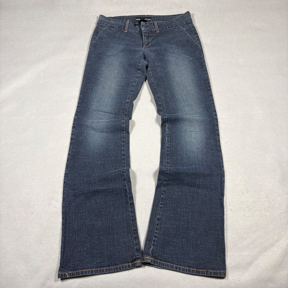 Bebe Jeans Womens 26 Dark Wash Low Rise Bootcut Dark Wash Denim Made in USA